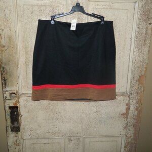 Ann Taylor Loft Lined Colorblock Skirt Size 12 (SS-37)